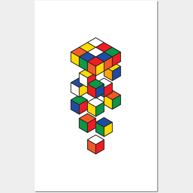 Fragmented Rubix Wall Art by Woah_Jonny